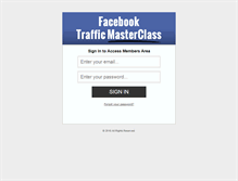 Tablet Screenshot of fbtrafficmasterclass.com